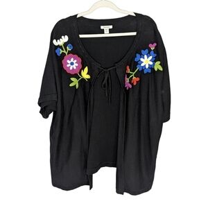 NWT Hampshire Studios floral top sweater 3X